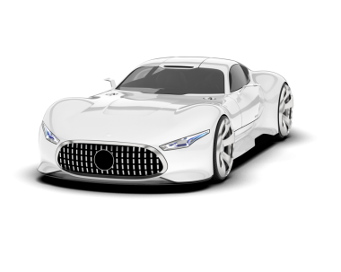 Bir süper arabanın vektör çizimi.