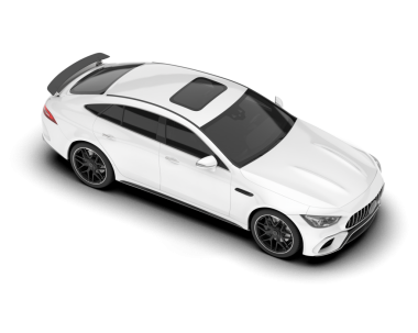 Gerçekçi bir araba. 3d oluşturma.