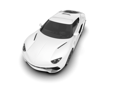 beyaz lüks süper modern araba