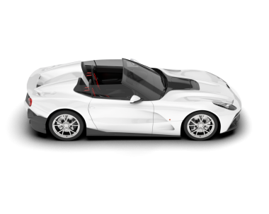 Bir spor arabanın 3 boyutlu görüntüsü