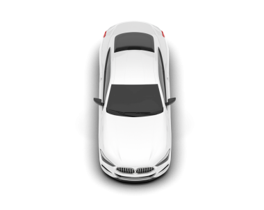 gerçekçi beyaz sedan araba vektörü