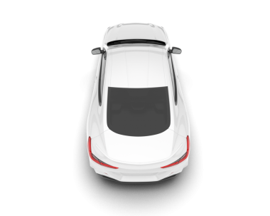 Modern araba beyaz arka planda izole edilmiş. 3d oluşturma