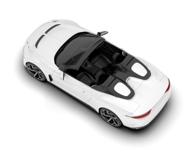 Beyaz arkaplandaki araba