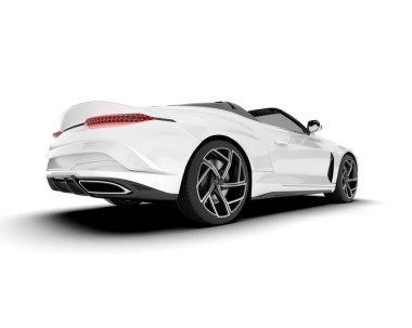 Beyaz arka planda modern bir araba. vektör illüstrasyonu