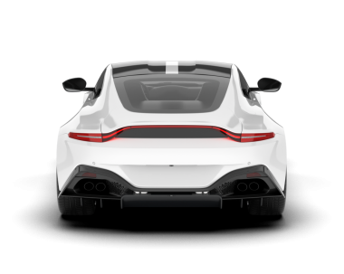 Modern araba arka planda izole edilmiş. 3D görüntüleme - illüstrasyon