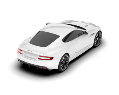 beyaz arka planda modern araba.