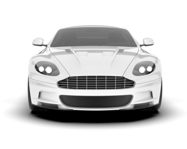 gerçekçi araba ön görünüm vektör çizimi