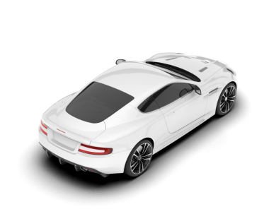 modern araba beyaz arkaplanda izole edildi