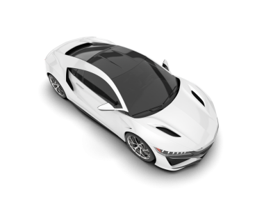 araba beyaz arkaplanda izole edildi