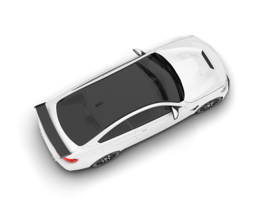 beyaz modern araba. 3 Boyutlu Hazırlama