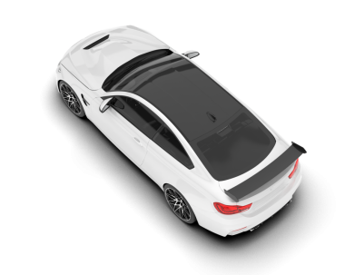 beyaz modern araba beyaz arka planda izole