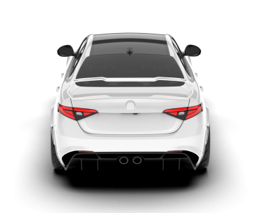 Modern araba beyaz arka planda izole edilmiş. Ön manzara. vektör