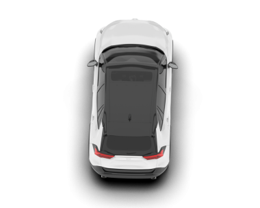 Üst Manzara. Beyaz arka planda modern bir araba. araba siyah üzerine izole