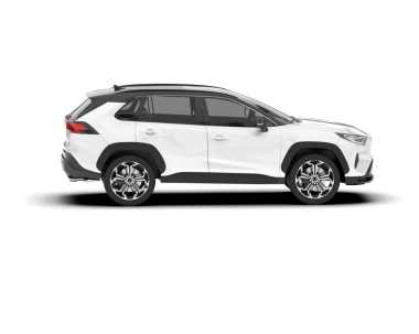 modern SUV aracı beyaz arkaplanda izole edildi