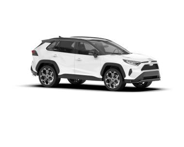 SUV aracı beyaz arka planda izole edildi. 3d oluşturma
