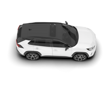 modern elektrikli araba beyaz arka planda izole edildi