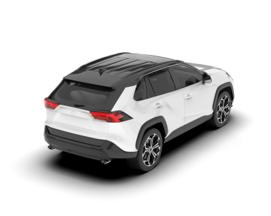 arkaplanda izole edilmiş araba, 3D görüntüleme - illüstrasyon