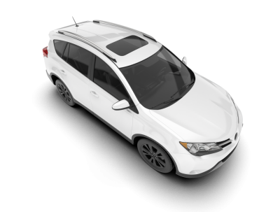 Siyah arka planda modern şehir arabası.