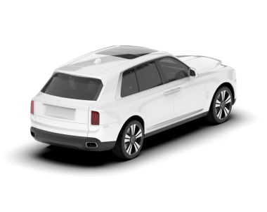 Modern araba beyazda izole edilmiş. 3d oluşturma