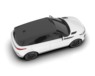 Araba izole vektör çizimi. araç yan görünümü