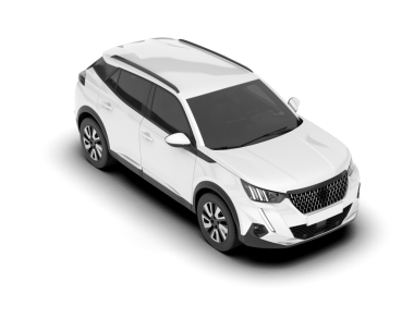 Beyaz arka planda modern bir araba. 3d oluşturma