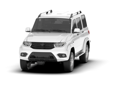 Beyaz arka plan üzerinde izole Modern küçük araba