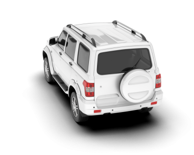 SUV arabası. Beyaz arkaplanda izole edilmiş vektör illüstrasyonu