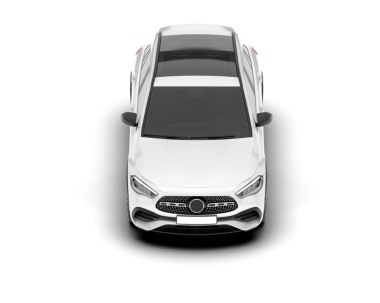 modern araba beyaz arka planda izole edildi. 3 boyutlu çizim - illüstrasyon