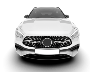 gerçekçi araba ön görünümü, yan görünüm.