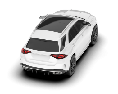 modern beyaz modern araba beyaz arka planda izole edilmiş 3 boyutlu