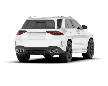 beyaz arkaplan üzerinde modern SUV