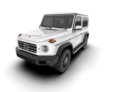 Stüdyo ortamında beyaz üzerine izole edilmiş 3 boyutlu markasız bir pikap.