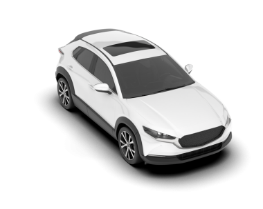 gerçekçi modern araba. Yan görünüş. 3d oluşturma