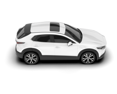 modern araba beyaz arkaplanda izole edilmiş 3 boyutlu görüntüleme