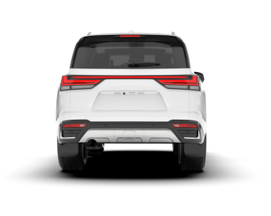 Beyaz arka planda izole edilmiş beyaz araba. Vektör illüstrasyonu