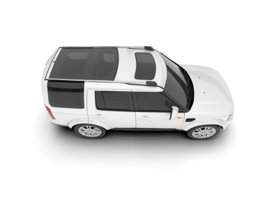 Araba beyaz zemin üzerine