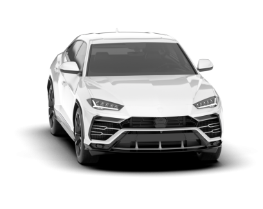 Modern lüks beyaz araba. 3 d