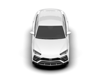 modern araba beyaz arkaplanda izole edildi