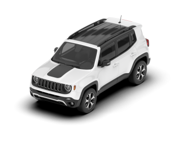 SUV aracı beyaz arka planda izole edildi. 3d illüstrasyon