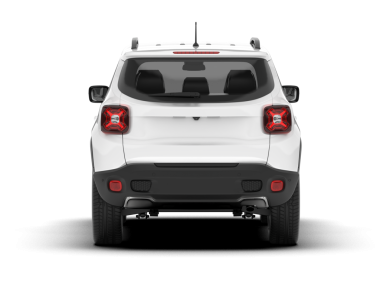 Arka planda izole edilmiş gerçekçi bir SUV aracı. 3D görüntüleme - illüstrasyon