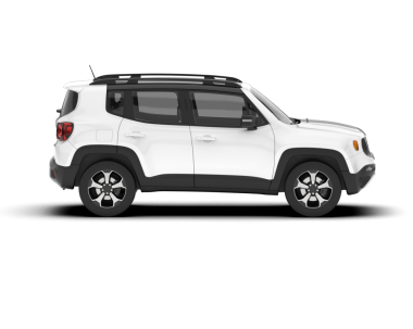 Arka planda izole edilmiş gerçekçi bir SUV aracı. 3D görüntüleme - illüstrasyon