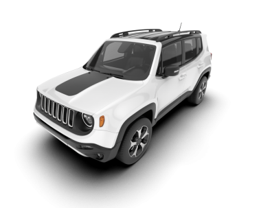 Arka planda izole edilmiş gerçekçi SUV aracı. 3D görüntüleme - illüstrasyon