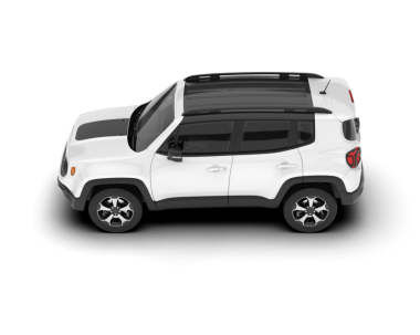 SUV aracı beyaz arkaplanda izole edildi