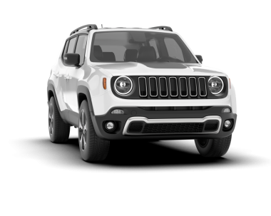 Beyaz arka planda izole edilmiş bir SUV aracının 3 boyutlu resmi