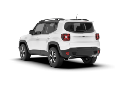 Arka planda izole edilmiş gerçekçi bir SUV aracı. 3D görüntüleme - illüstrasyon