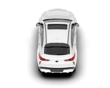 beyaz arkaplanda izole edilmiş modern araba, vektör illüstrasyonu