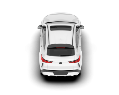 modern araba beyaz arkaplanda izole edildi