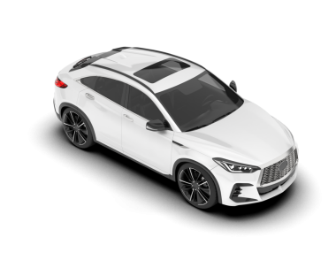 modern araba beyaz arkaplanda izole edildi