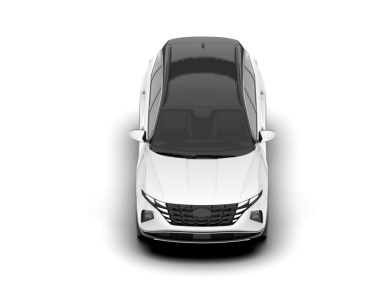 Beyaz arka planda bir araba. 3d oluşturma