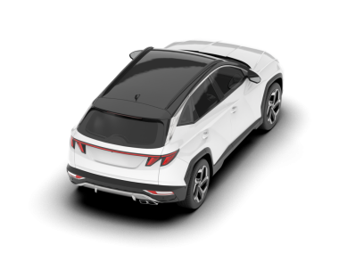 Gerçekçi bir araba. 3d illüstrasyon.